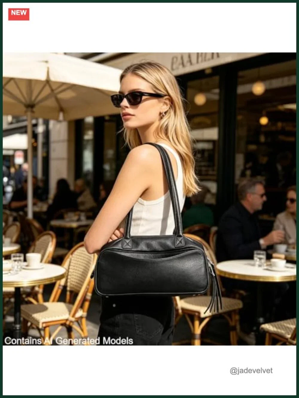 Genuine Leather Bowler Bag Women Shoulder Purse Cowhide Handbag Work Travel